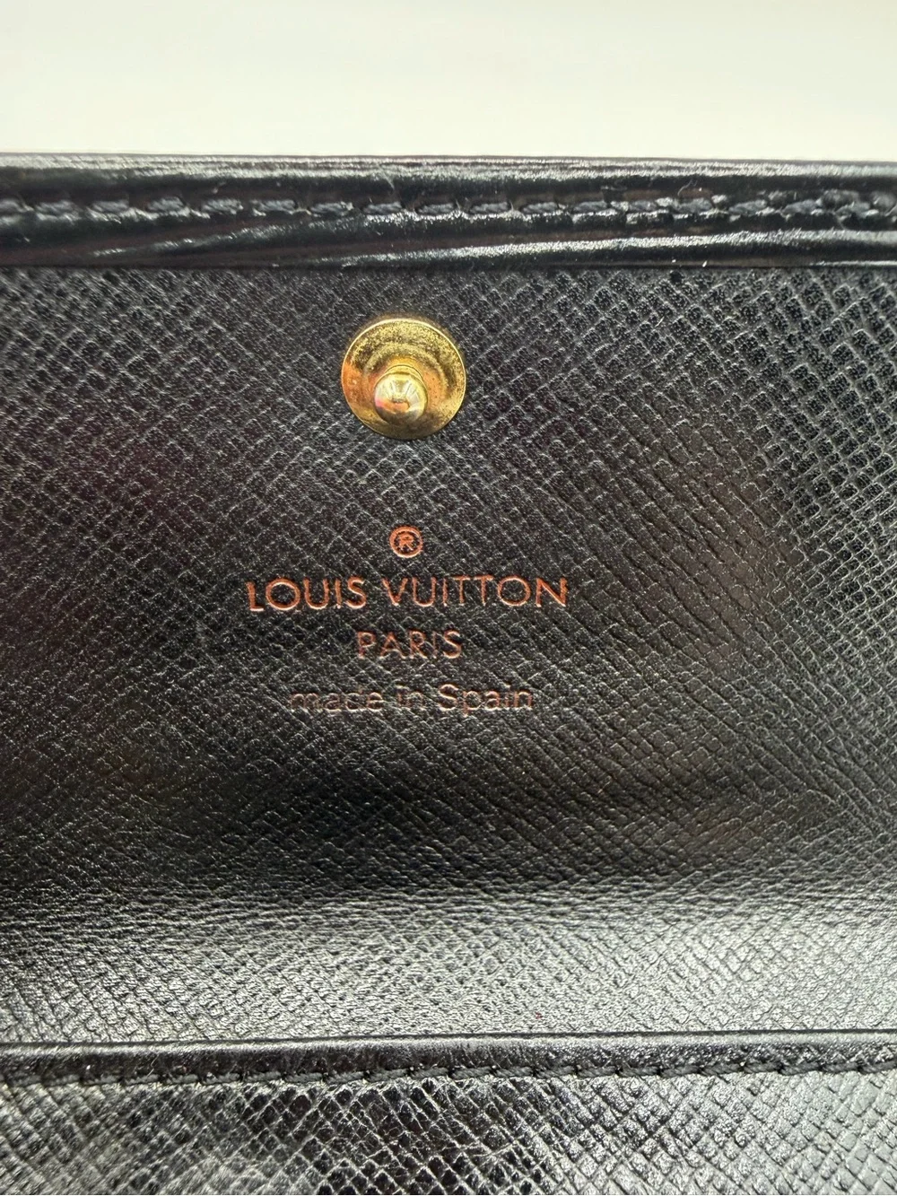 Louis Vuitton Black Epi 4 Key Holder